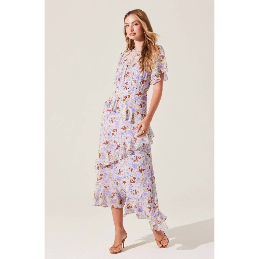 NEW ASTR floramae dress in lavender floral